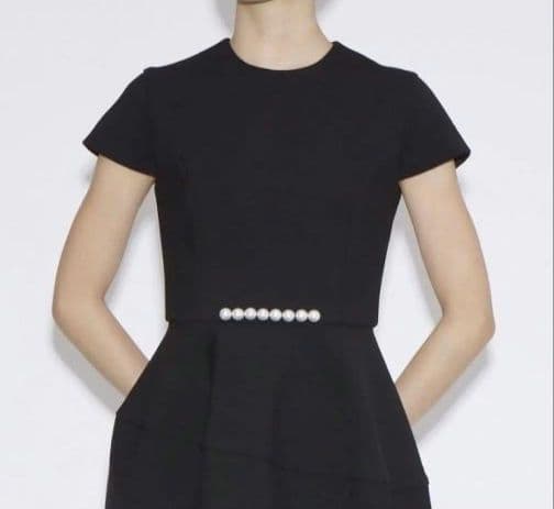 極美品✨YOKO CHAN ヨーコチャン パール バルーンワンピース ブラック