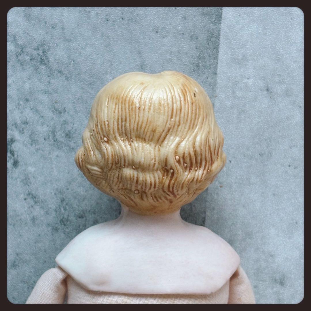 アンティーク　ブロンド　パリアンドール ビスクドール　チャイナヘッドドール