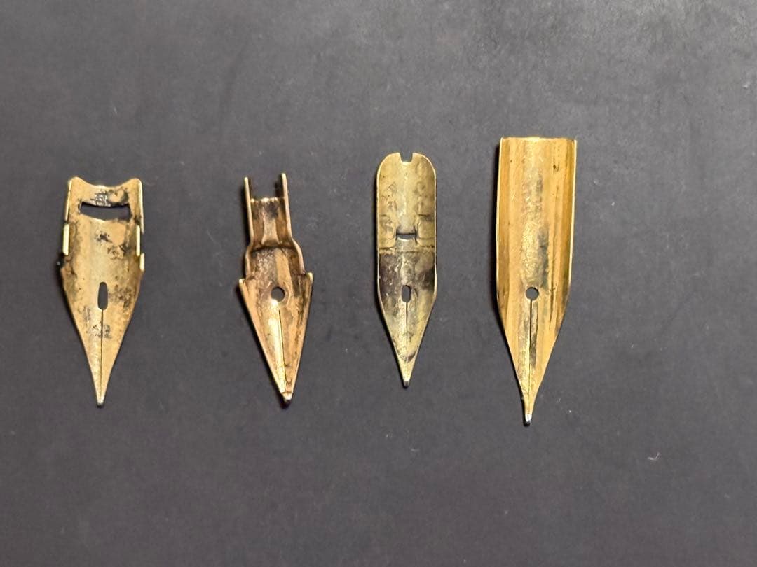 万年筆 ペン先14金14K X4 18K X1