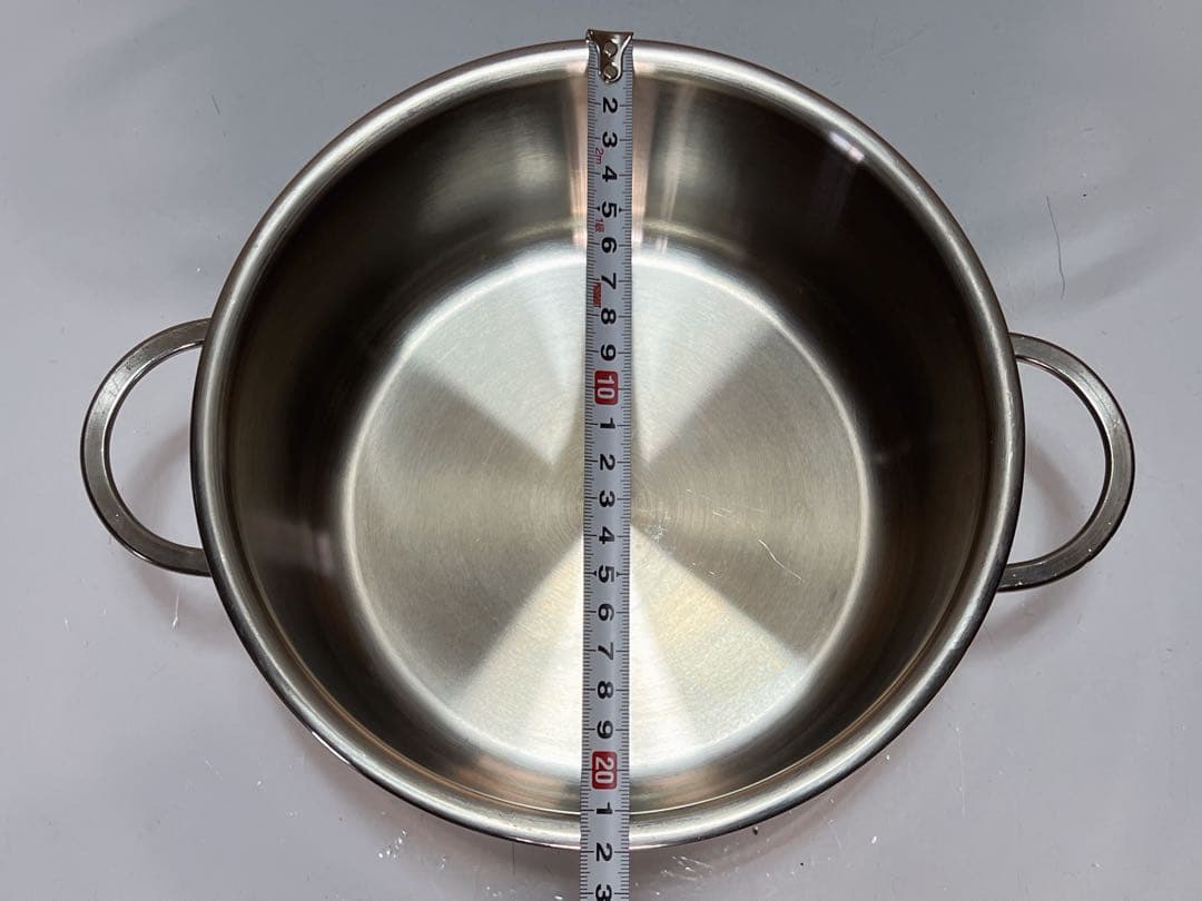 スプリング GL クリスタル 3.7L 20cm ソースパン、中古品、状態良好