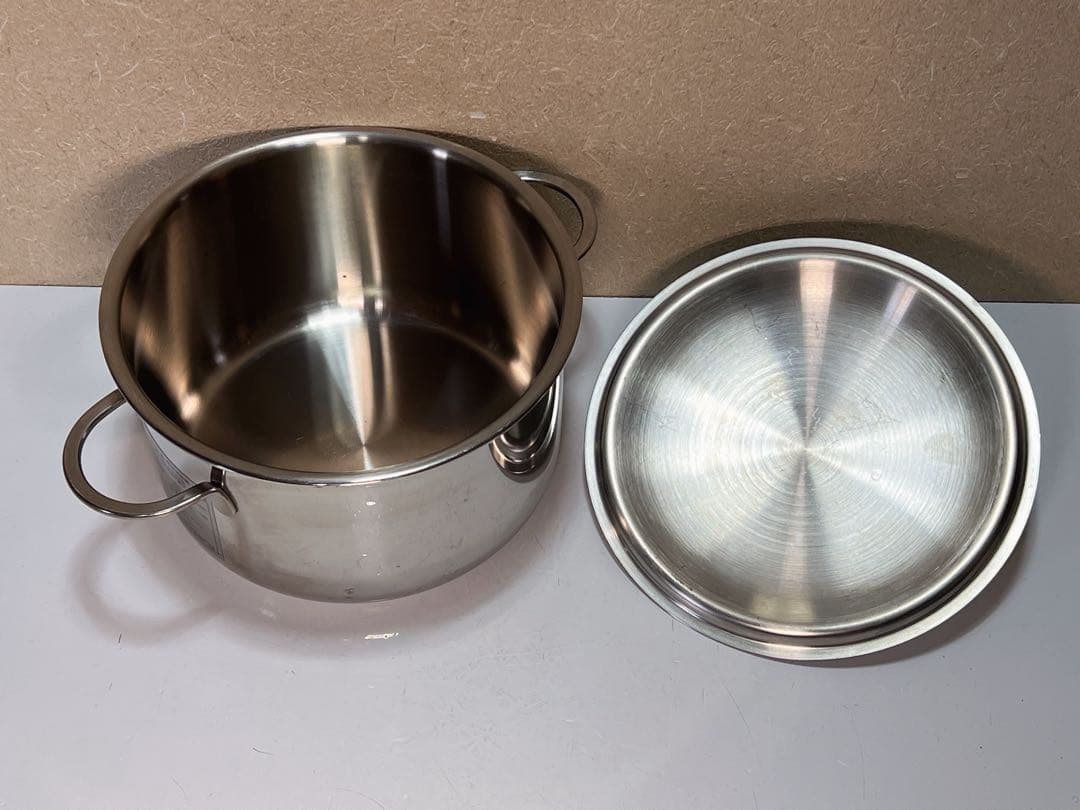 スプリング GL クリスタル 3.7L 20cm ソースパン、中古品、状態良好