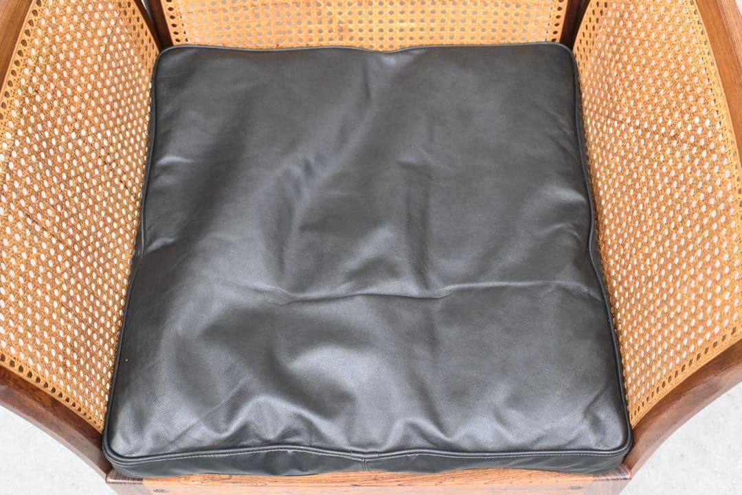 【希少品】C.F.C Silkeborg社製 アームチェア 籐張 ローズウッド