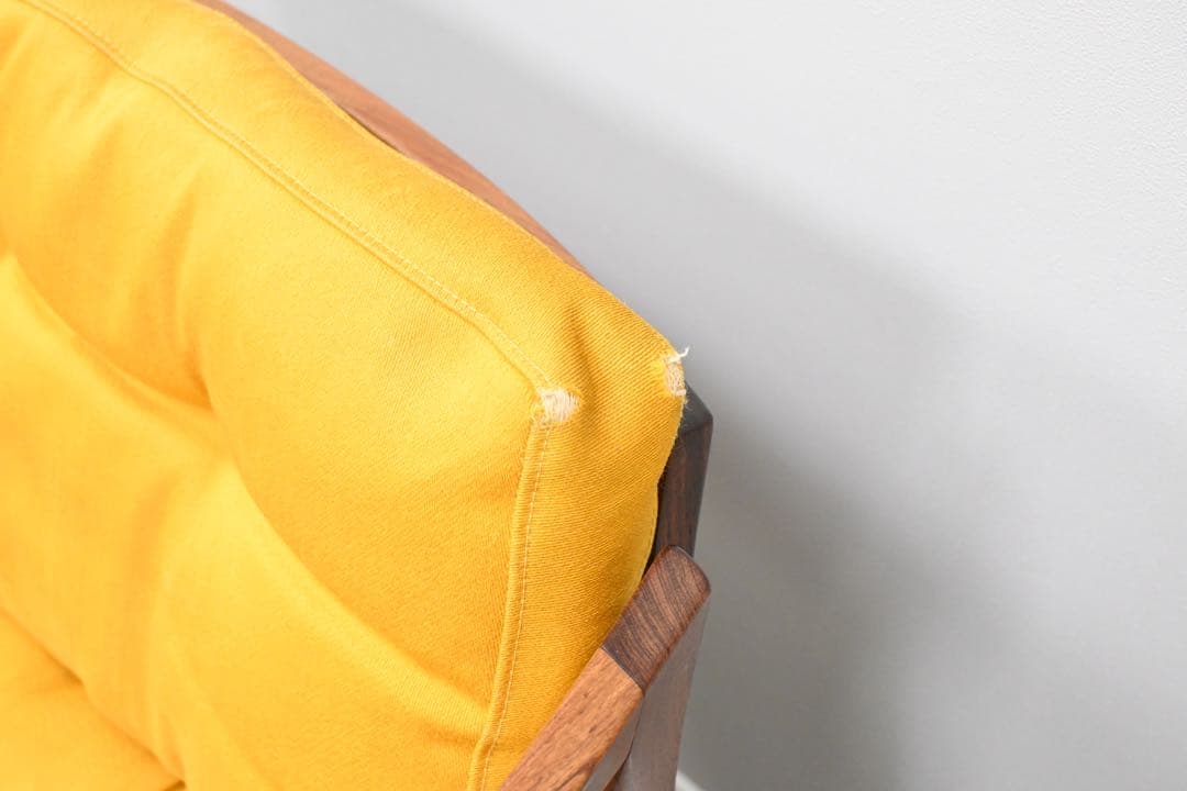 【希少品】C.F.C Silkeborg社製 アームチェア 籐張 ローズウッド