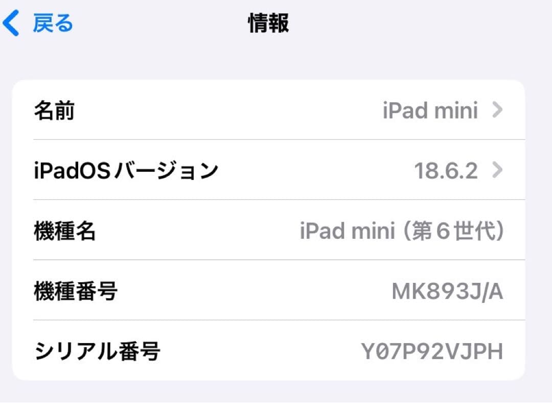 iPad mini（第6世代）Cellular 64GBスペースグレイ