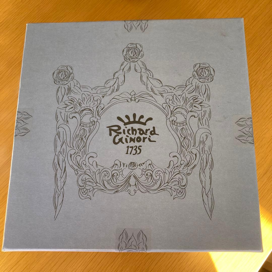 リチャードジノリ　ティーポット、プレート3点 　箱付き