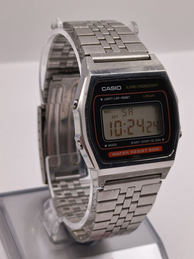 希少日本製CASIO W-34 415 稼働品 80s ヴィンテージデータバンク