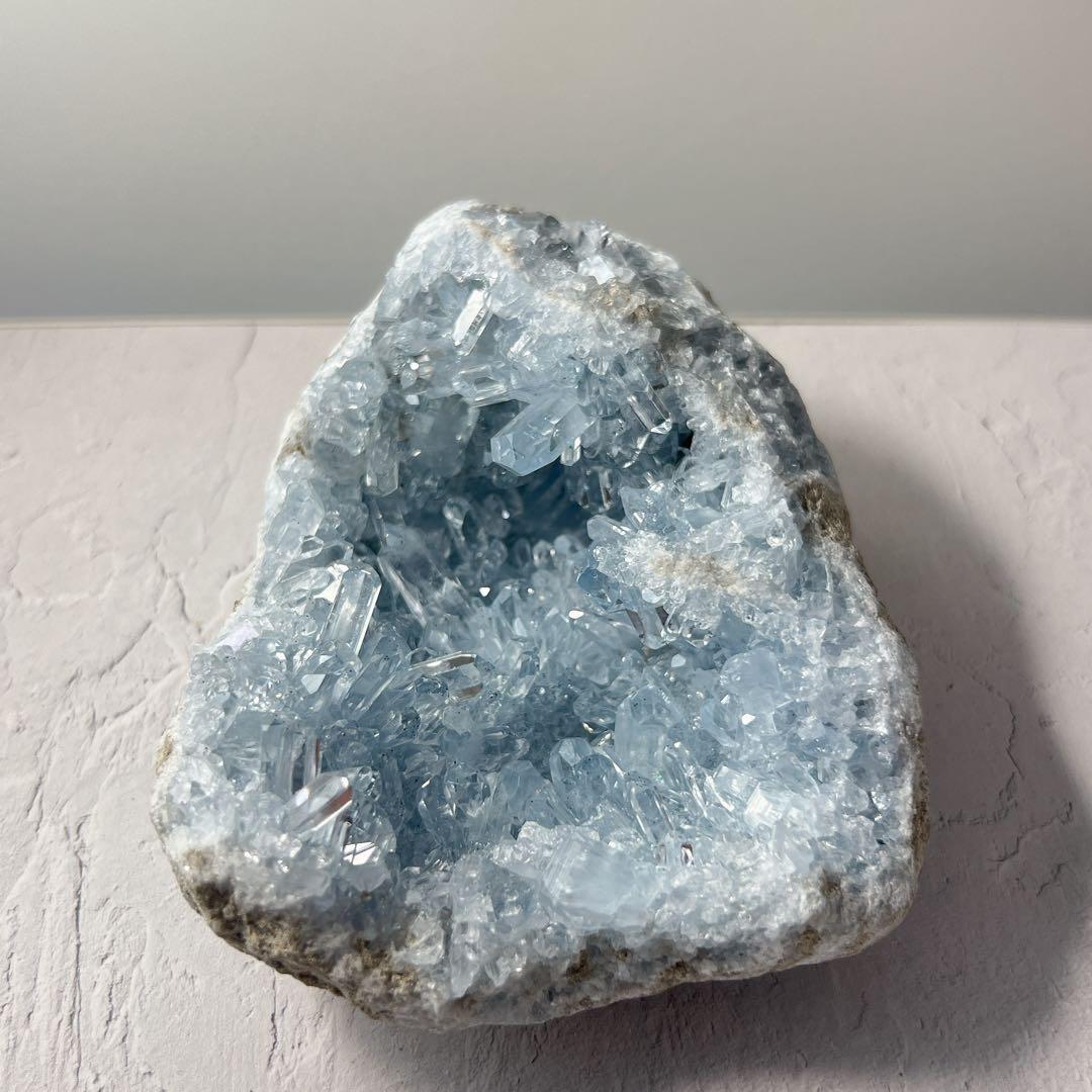 天然石 秘蔵＆美麗品 セレスタイト クラスター EXグレード