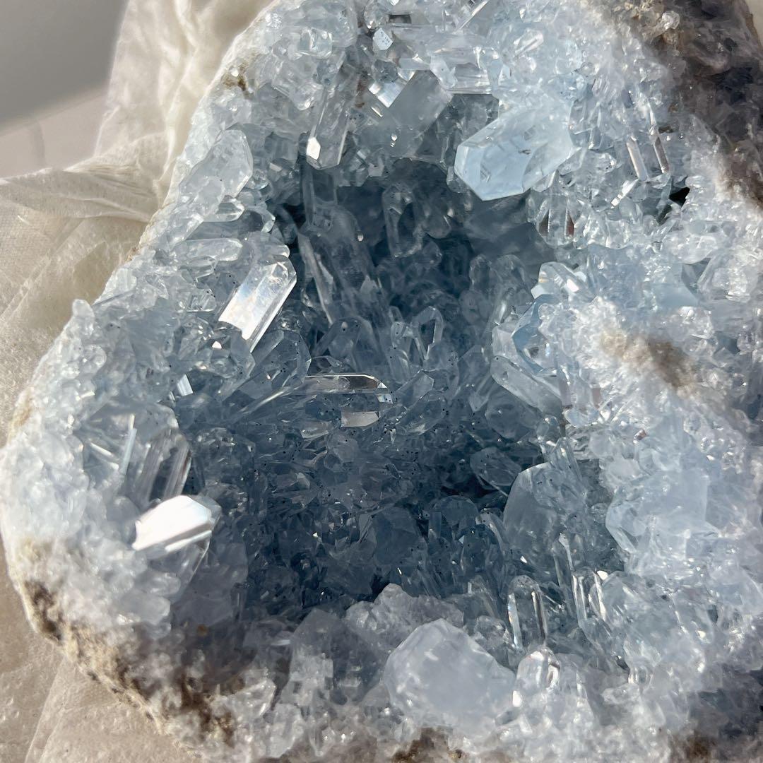 天然石 秘蔵＆美麗品 セレスタイト クラスター EXグレード