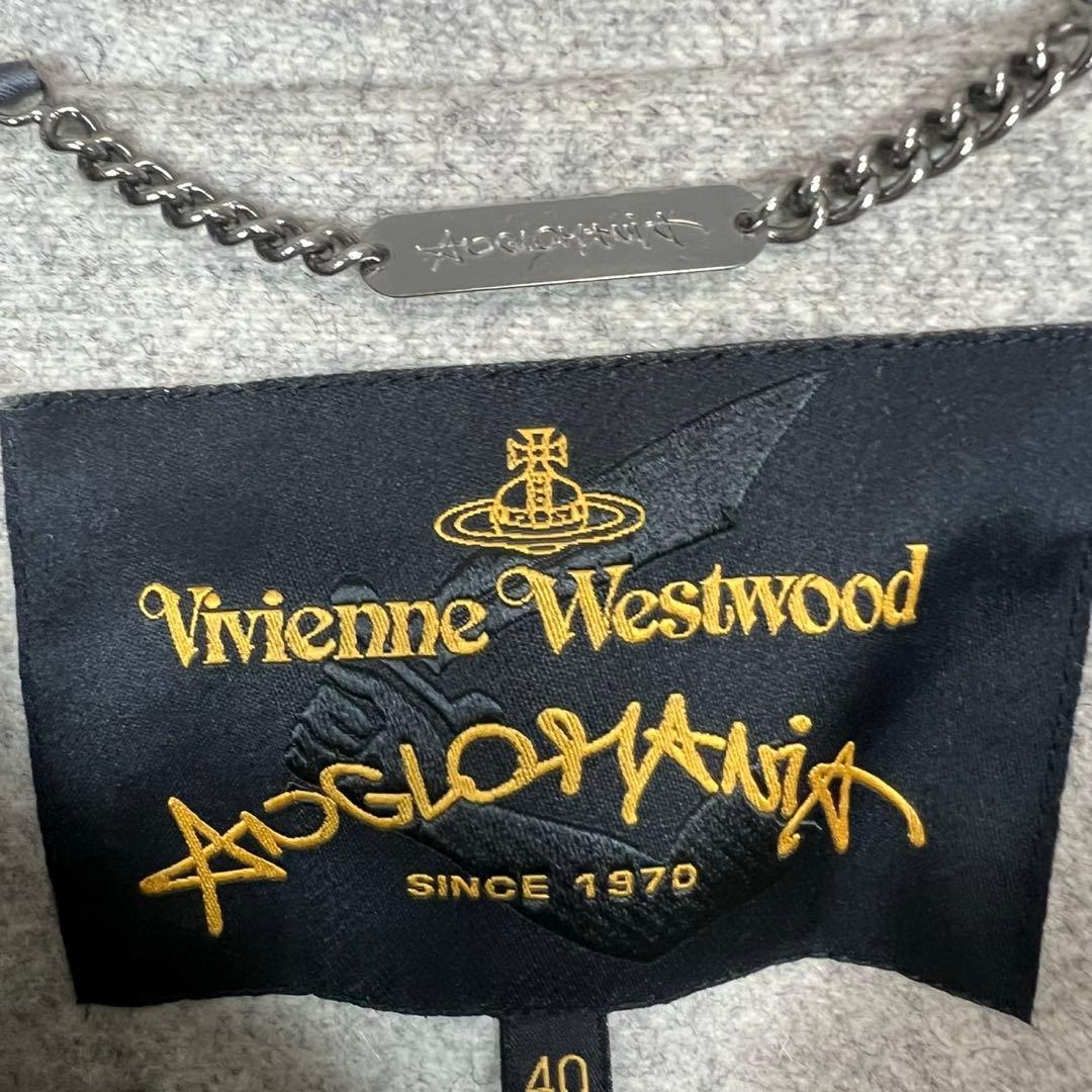 Vivienne Westwood アシメントリー ウールコート グレー