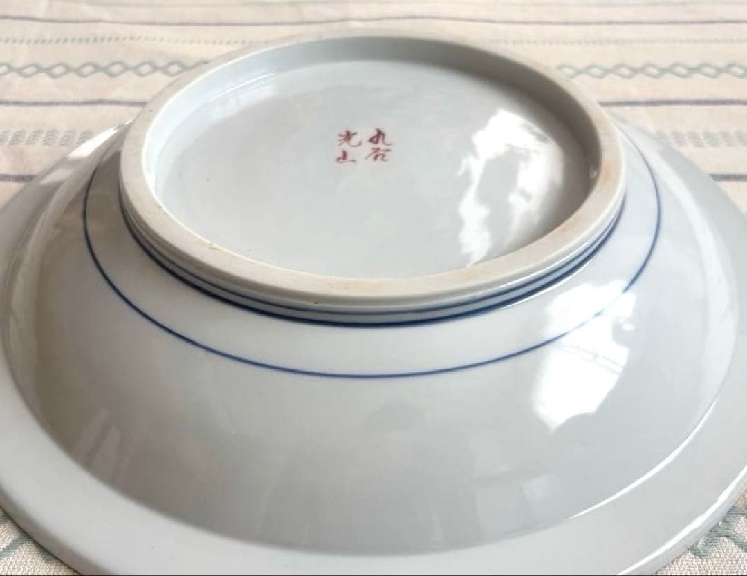 SALE✩.*˚九谷焼 光山窯 花鳥柄 大皿 絵皿