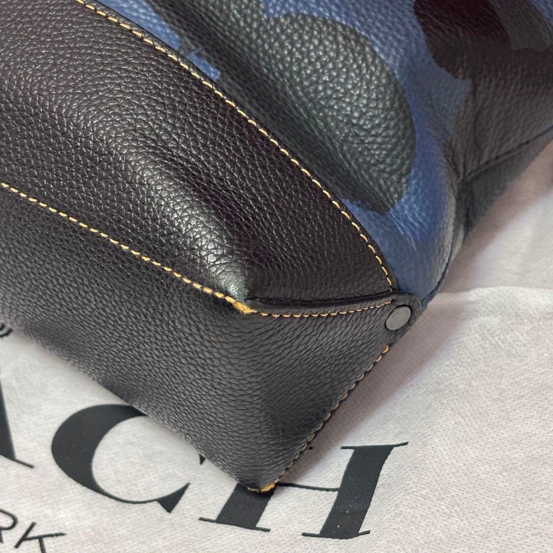 coach☆カモフラ柄2wayビジネスバッグ