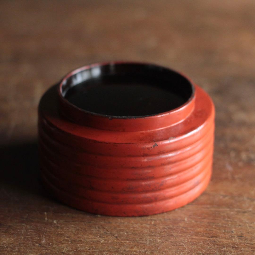 朱塗り 半筒椀 容器 徳利袴 古美術 漆器 古道具 アンティーク