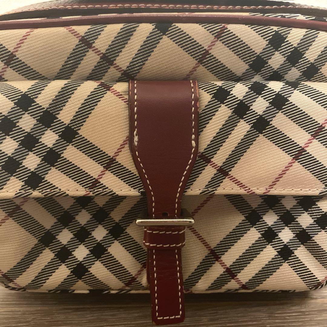 バーバリーブルーレーベル チェック ショルダーバッグ〖美品〗