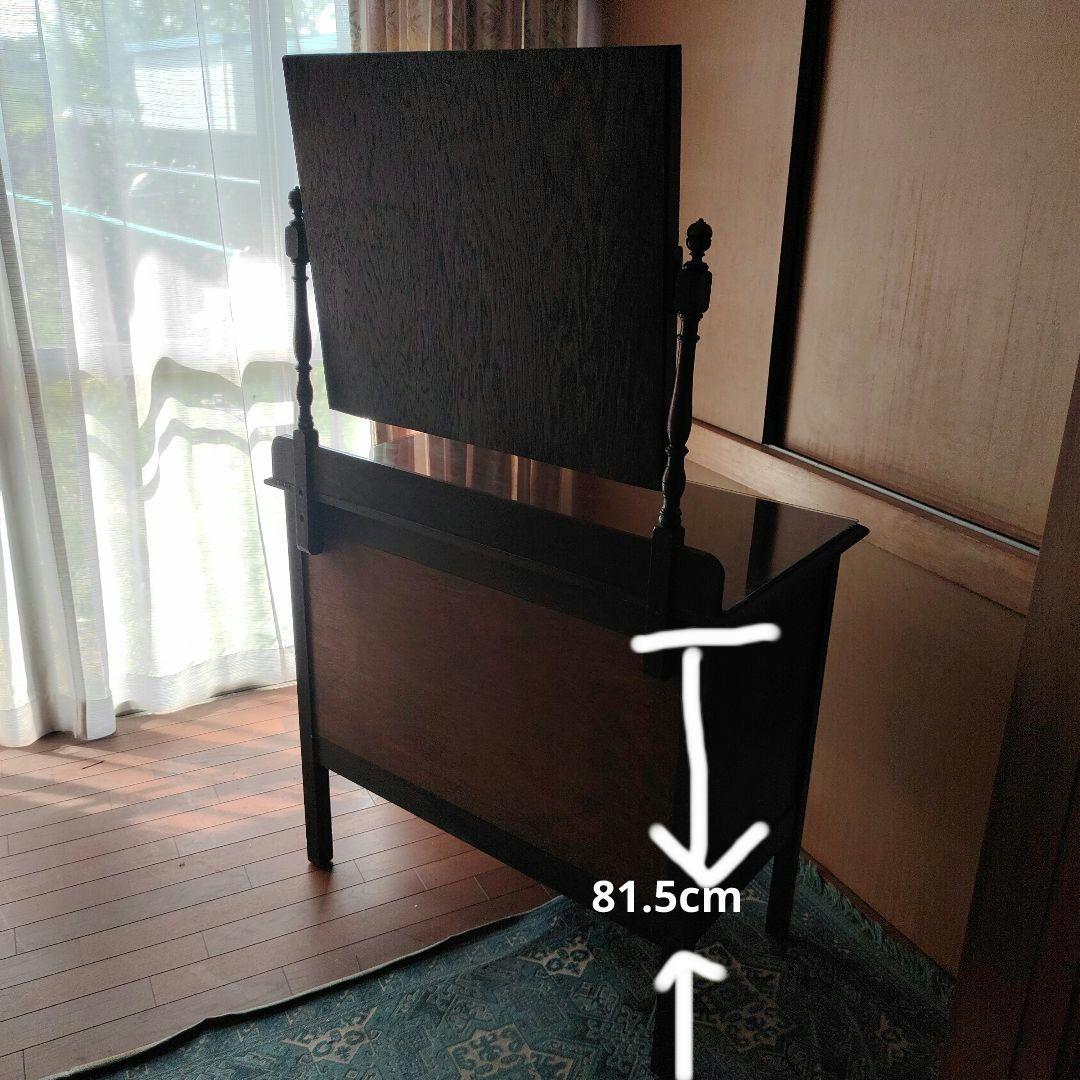 アンティーク風　鏡台　ドレッサー　収納箪笥