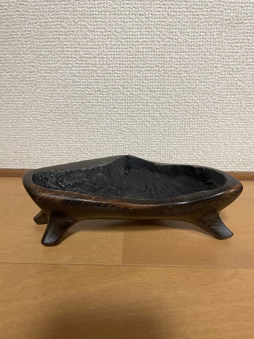 鑑賞石　菊花石　台座付き