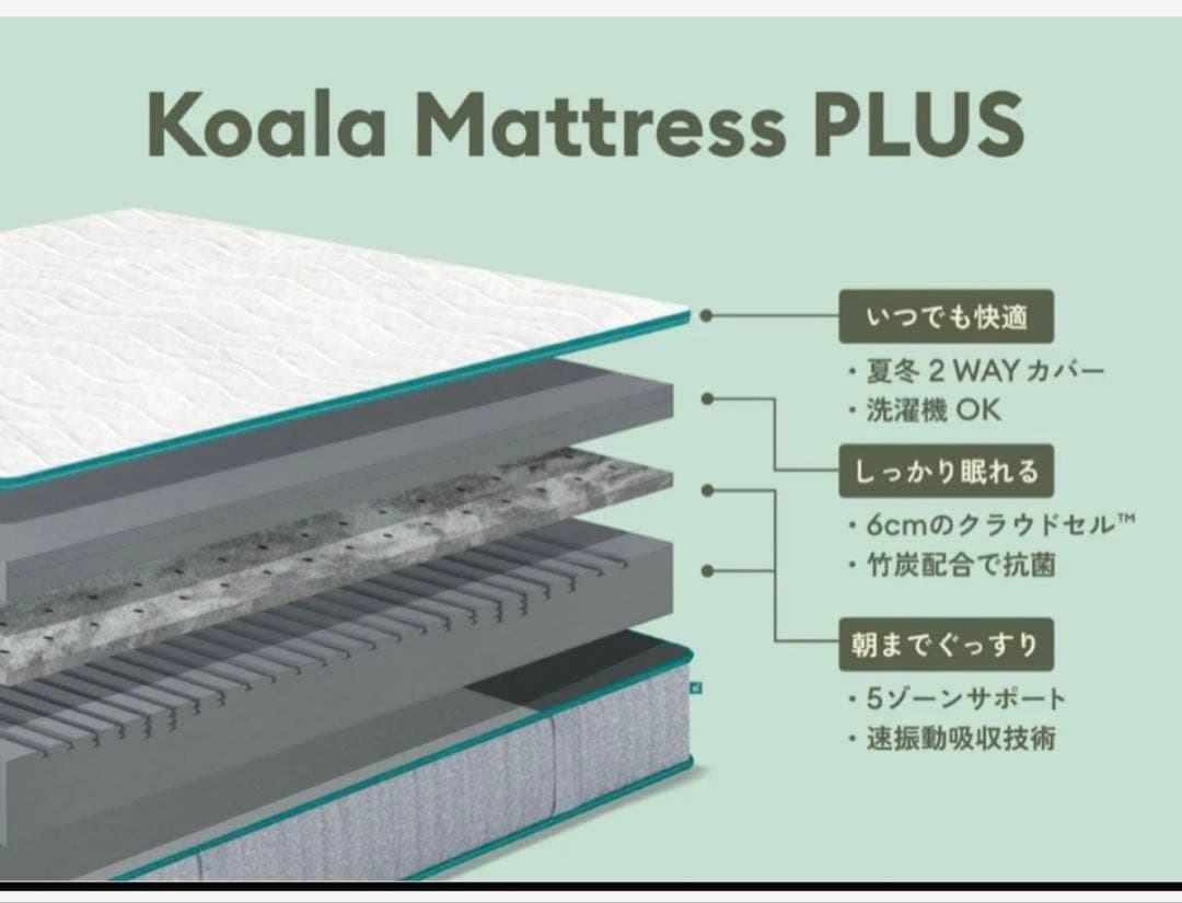 コアラマットレス プラス PLUS ✨SDサイズ ✨コアラ(R)✨新品、未使用