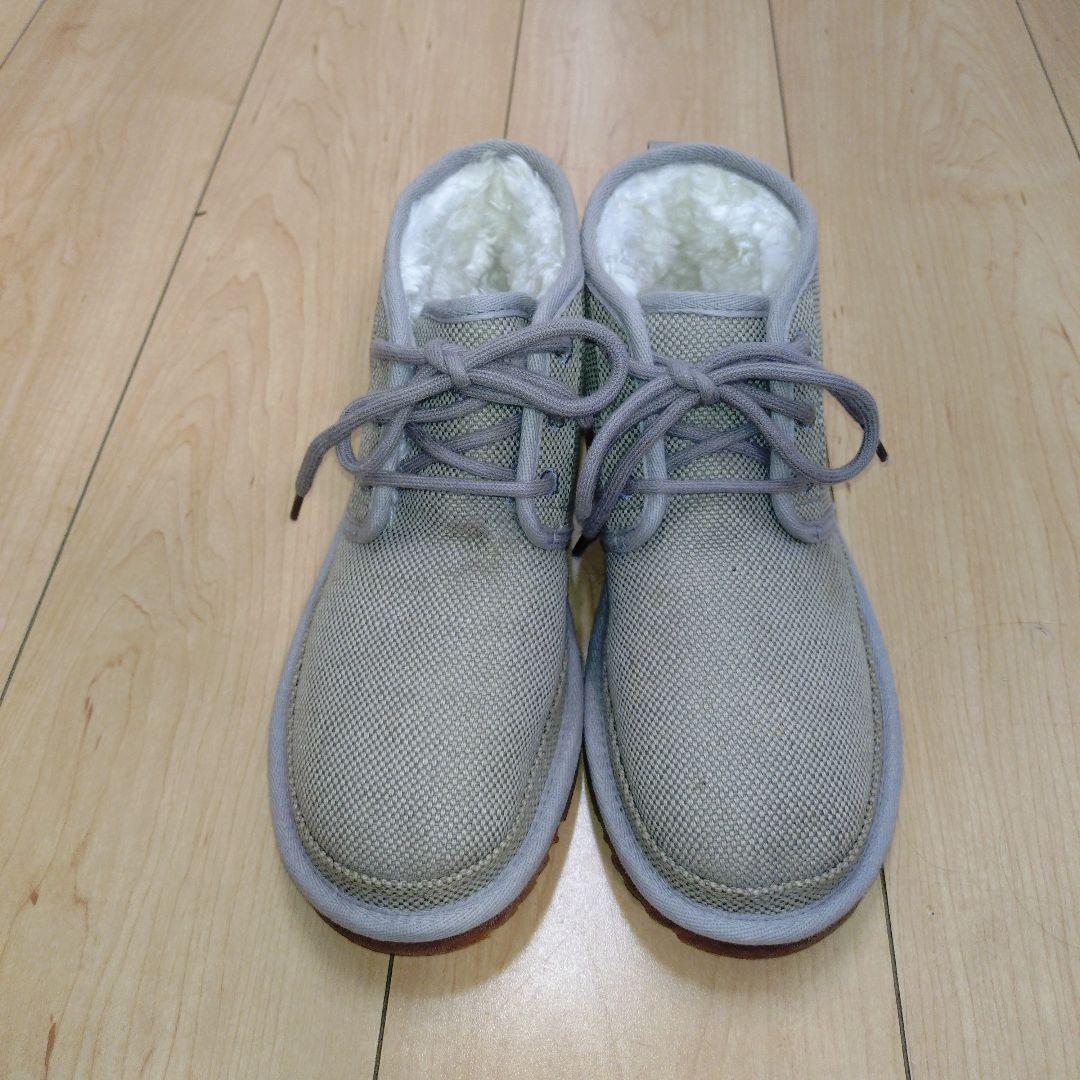 UGG アグ ニューメル ムートンブーツ レディース 24 グレー スニーカー風