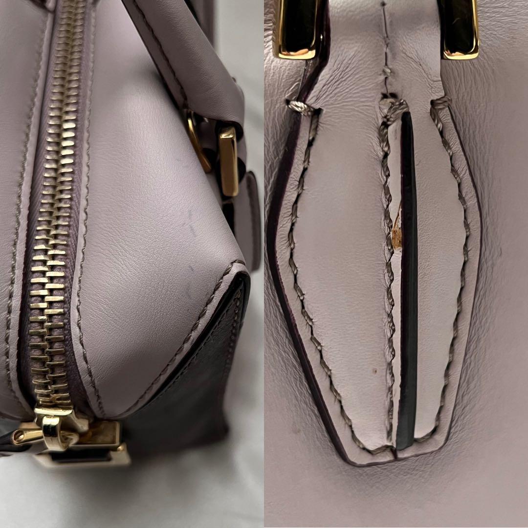 ◇レア美品◇トッズ　Dキューブ　2wayミニショルダーバッグ　バイカラー　レザー