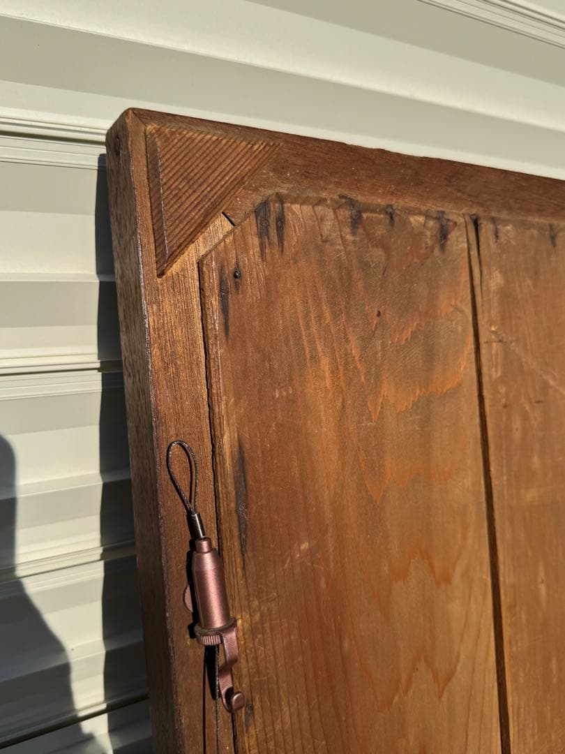 【状態良好】アサヒビール リボンシトロン アンティーク鏡 木枠ミラー 昭和レトロ