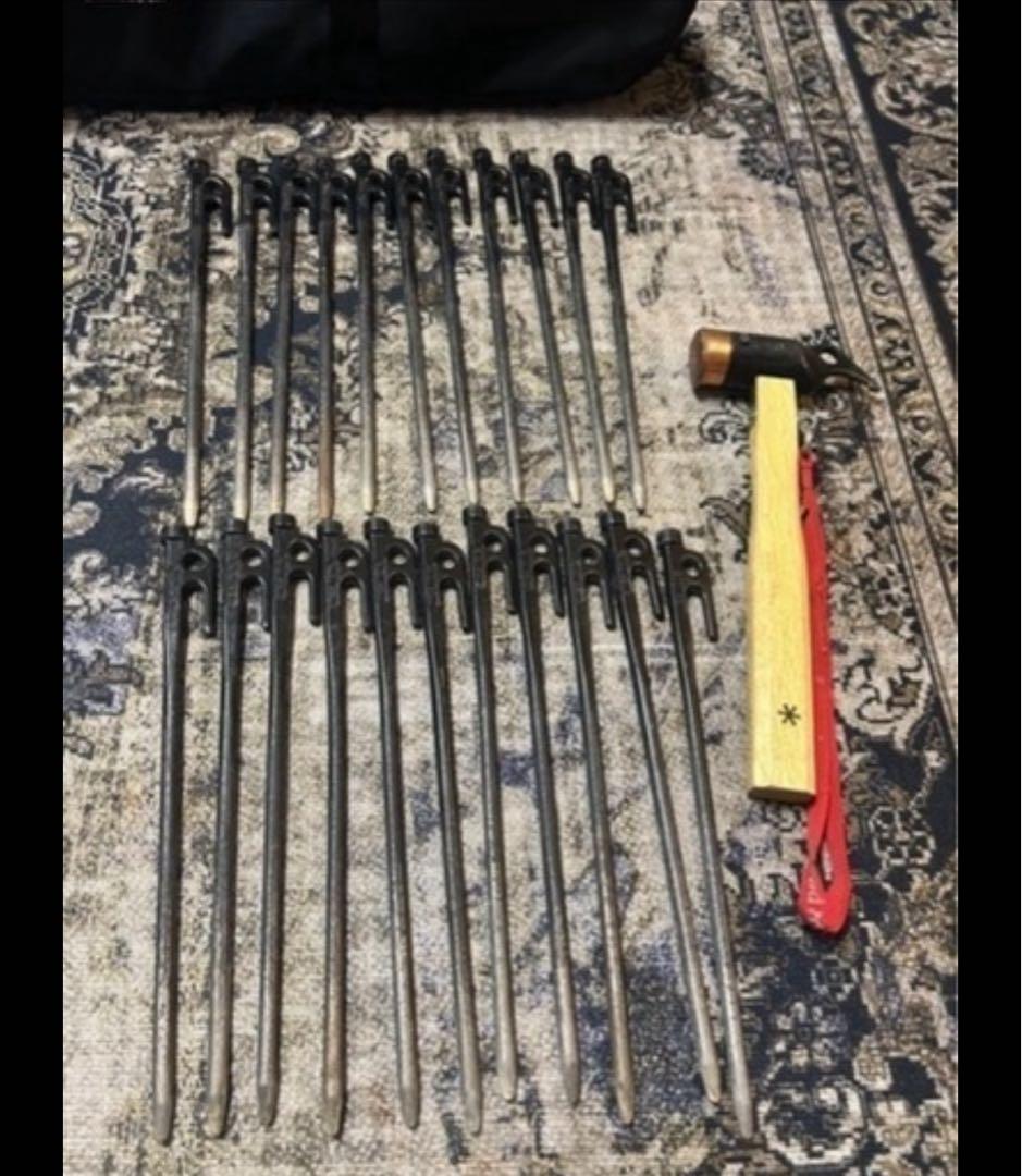 スノーピーク エルフィールド＋室内マット＋ハンマー＆ペグセット【引き取り限定】