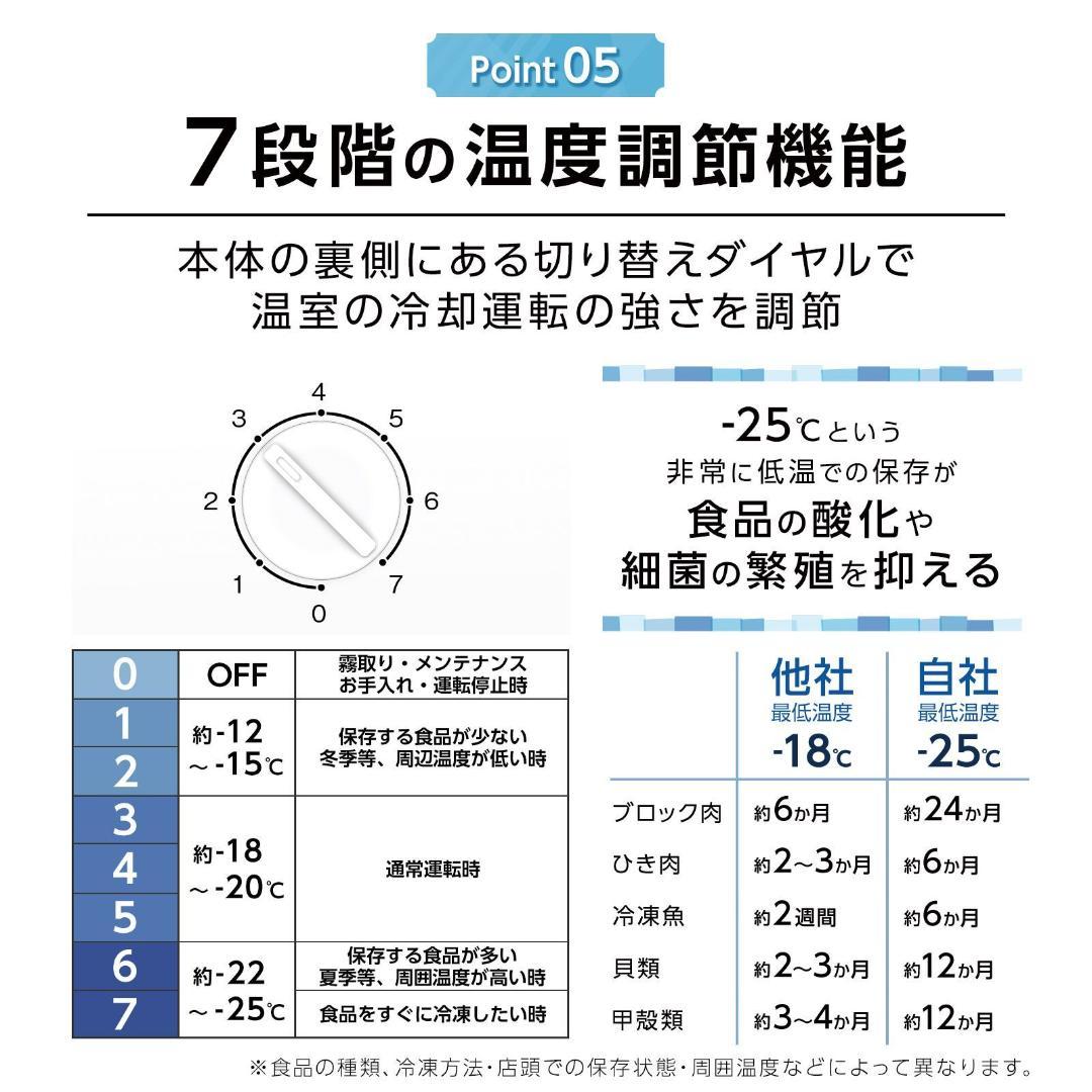 冷凍庫 60L 省エネ 家庭用冷凍庫 冷凍ストッカー静音 コンパクト 2856