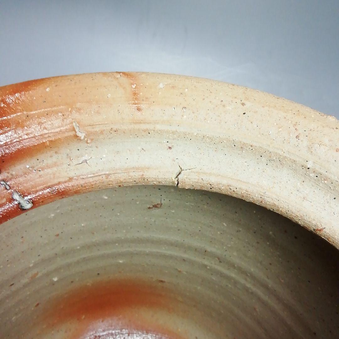 Ｓ４２２　水指　『備前　緋襷水指』『陶秀窯　山本出作』　共箱　茶道具