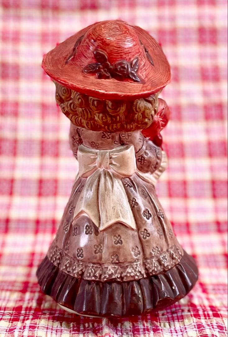 ★ヴィンテージオルゴール フランス人形♪白鳥の湖-情景-♪骨董品