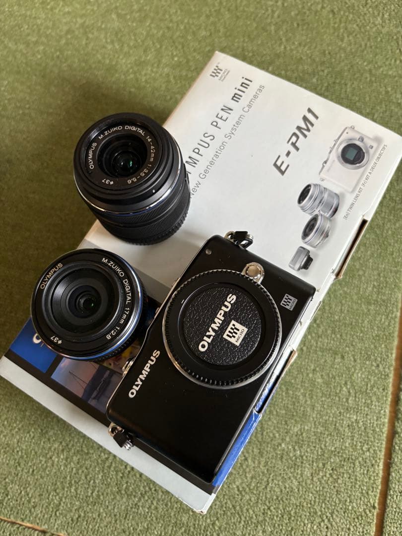 オリンパス ペン ミニ OLYMPUS E-PM1 ミラーレス一眼カメラ セット