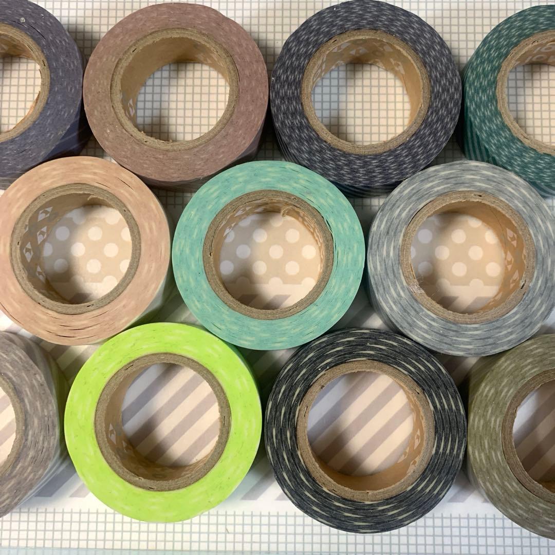 貴重♡美品♡カモ井茶芯ストラップ　mt廃盤マスキングテープストライプ11本