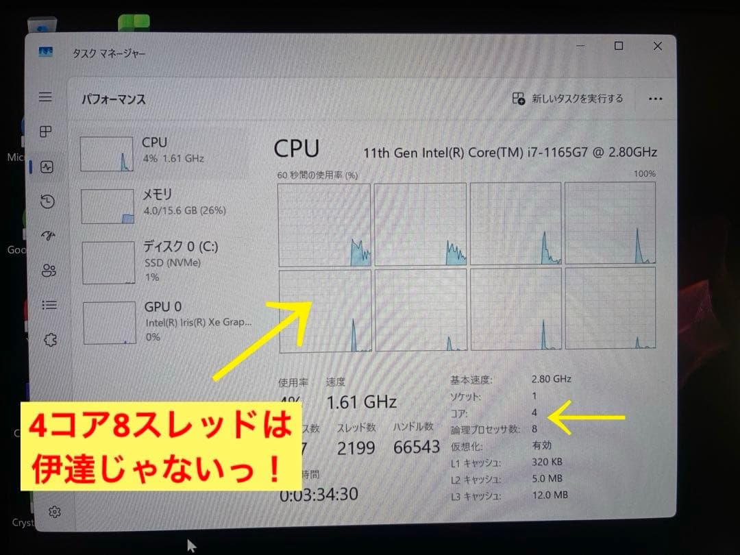 Dynabook G83/HR Core i7/16GB/512GBオフィス付