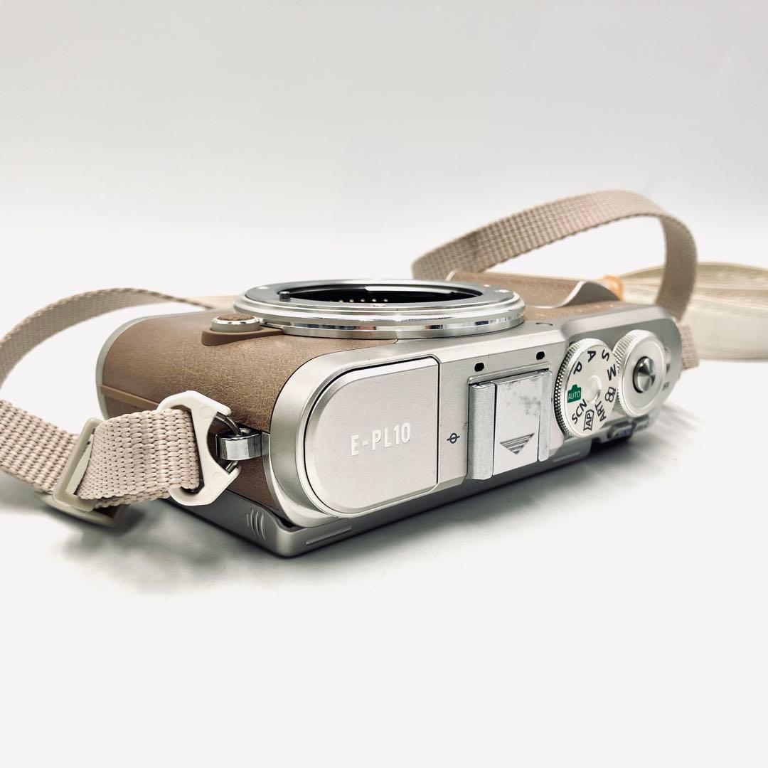 OLYMPUS E-PL10 ブラウン　望遠ダブルレンズキット