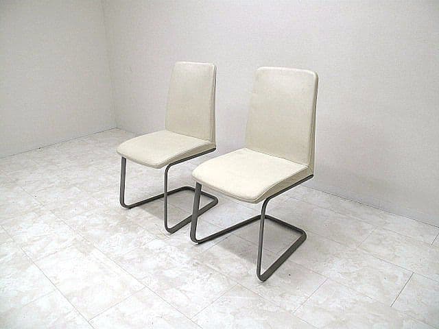 ボーコンセプト　ローザンヌ　本革張りダイニングチェア　2脚セット　　北欧モダン