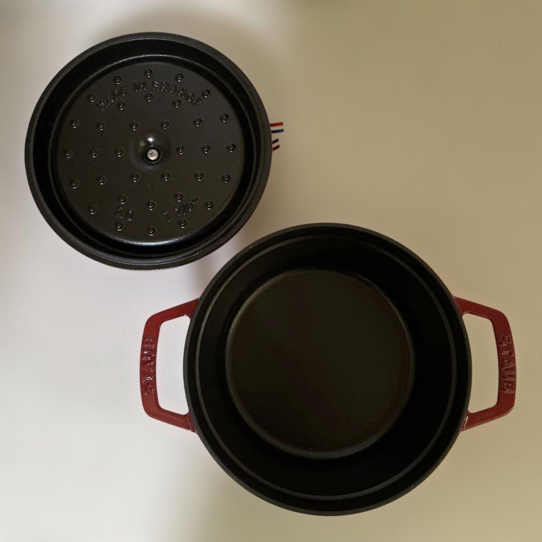 新品 ストウブ ピコ ココット ラウンド チェリー 20cm