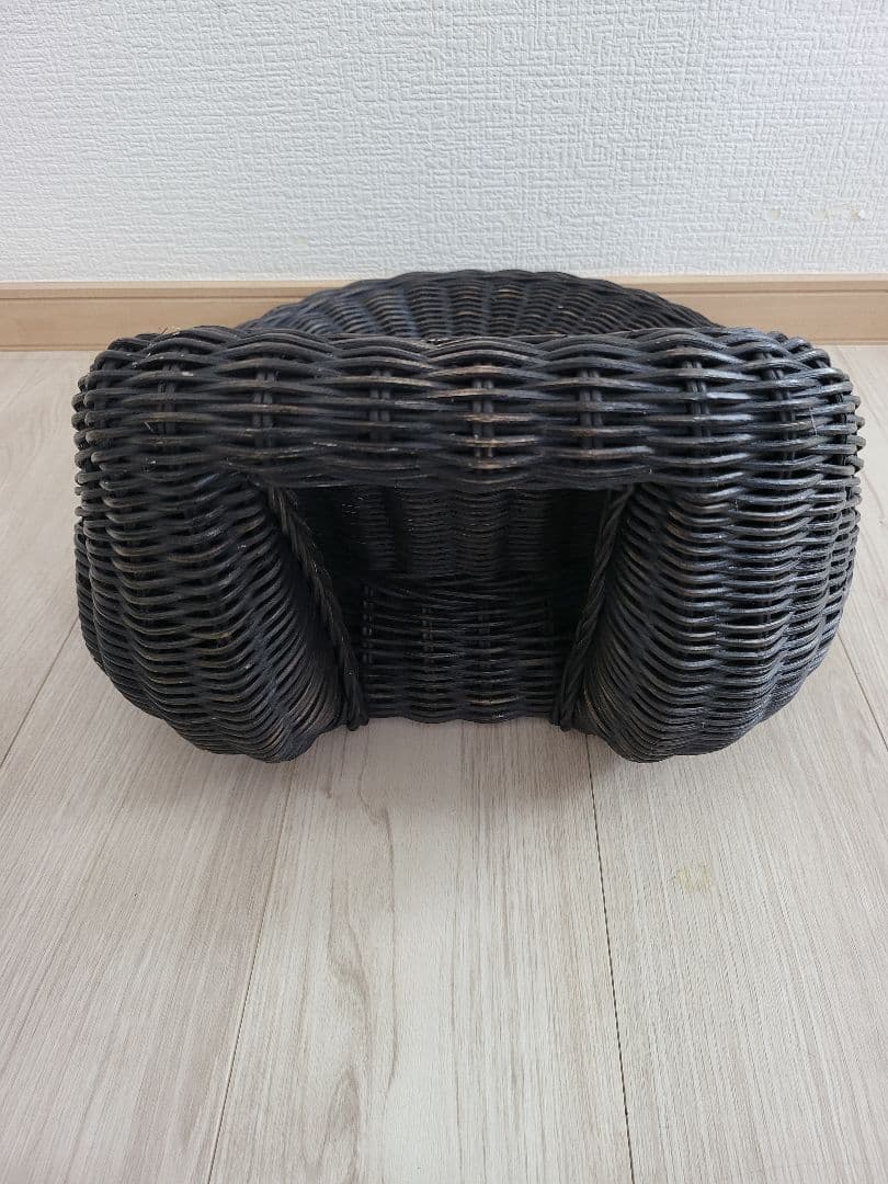 桜屋工業 RA-804 ラタン 円形 モダン 座椅子 籐 チェア2個セット