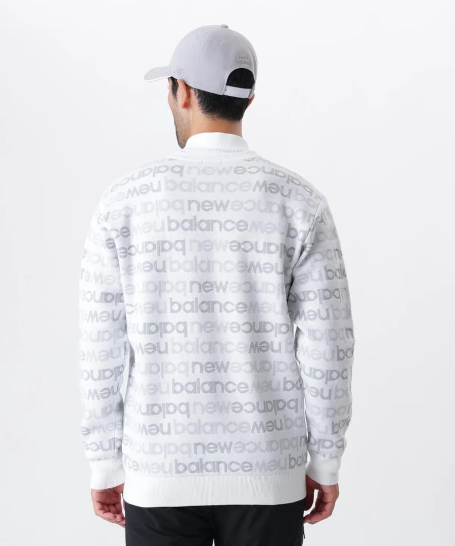 New Balance　アップサイドダウンロゴボーダー　吸湿発熱 ニット【XL】