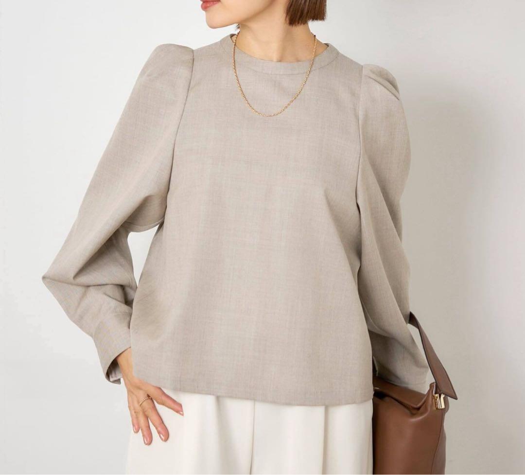 イエナ パフスリーブブラウス定価18700円新品未使用品ベージュ