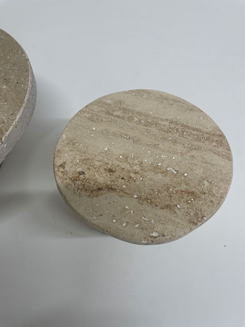 ザラホーム　大理石　キャンドルトレイ ディスプレイトレイ　大、小　2個