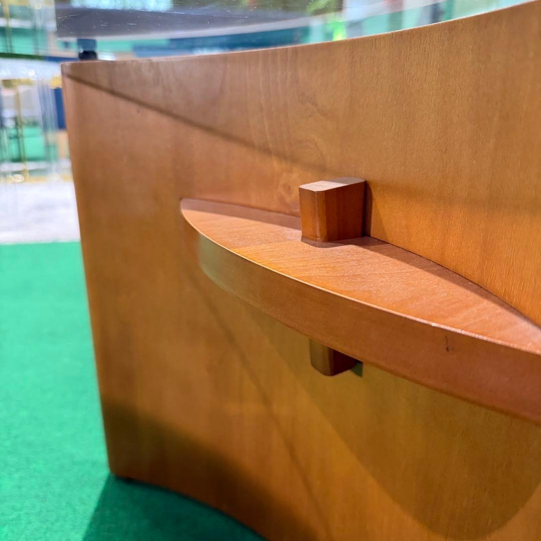 HUKLA ガラス センターテーブル モダン 楕円形 M015