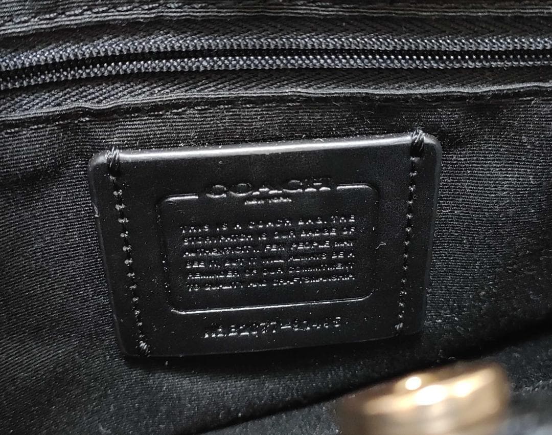 A*ん様 COACH コーチ F 91495 2WAY レザーシグネチャーハンド