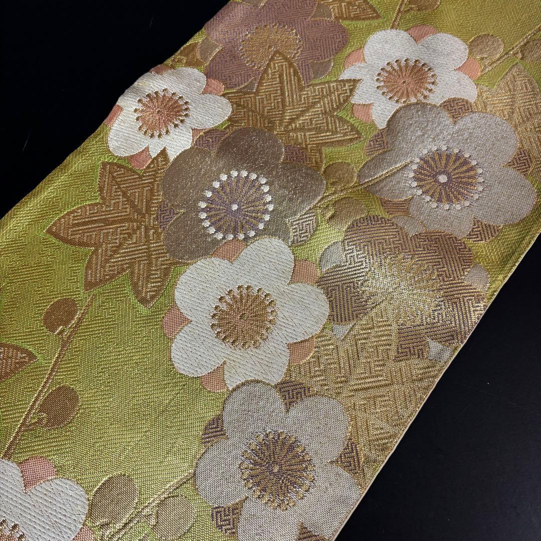 ZY-786 袋帯 四季折々 紗綾形 地模様 芯なし 高級 名品