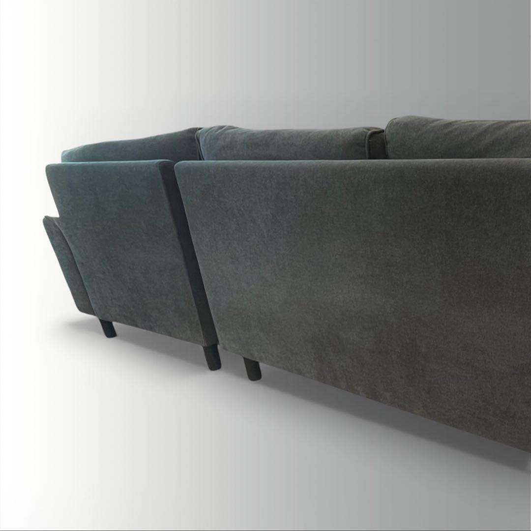 【鹿児島引取り限定】オシャレ♪高級感のあるカウチソファ 3人がけ