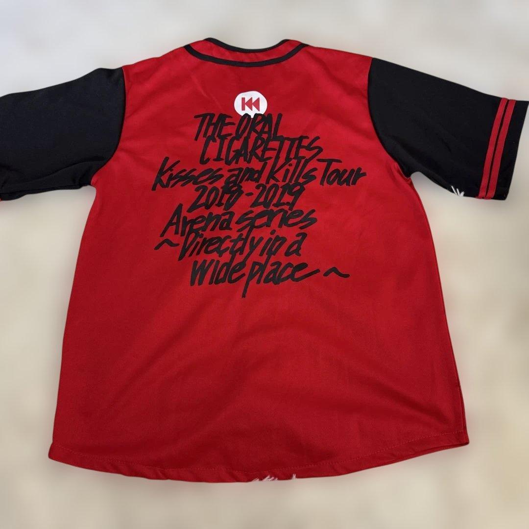THE ORAL CIGARETTES ベースボールシャツ　半袖　M レッド
