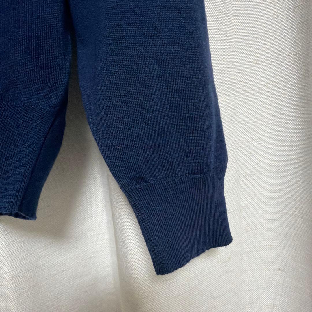 JOHN SMEDLEY メンズ　ウール　ネイビー　ニット