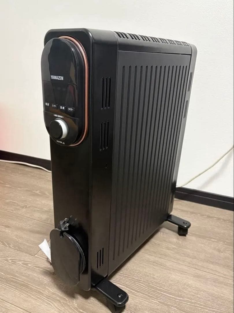 YAMAZEN DOLJ12 オイルレスヒーター　数回使用美品　ブラック