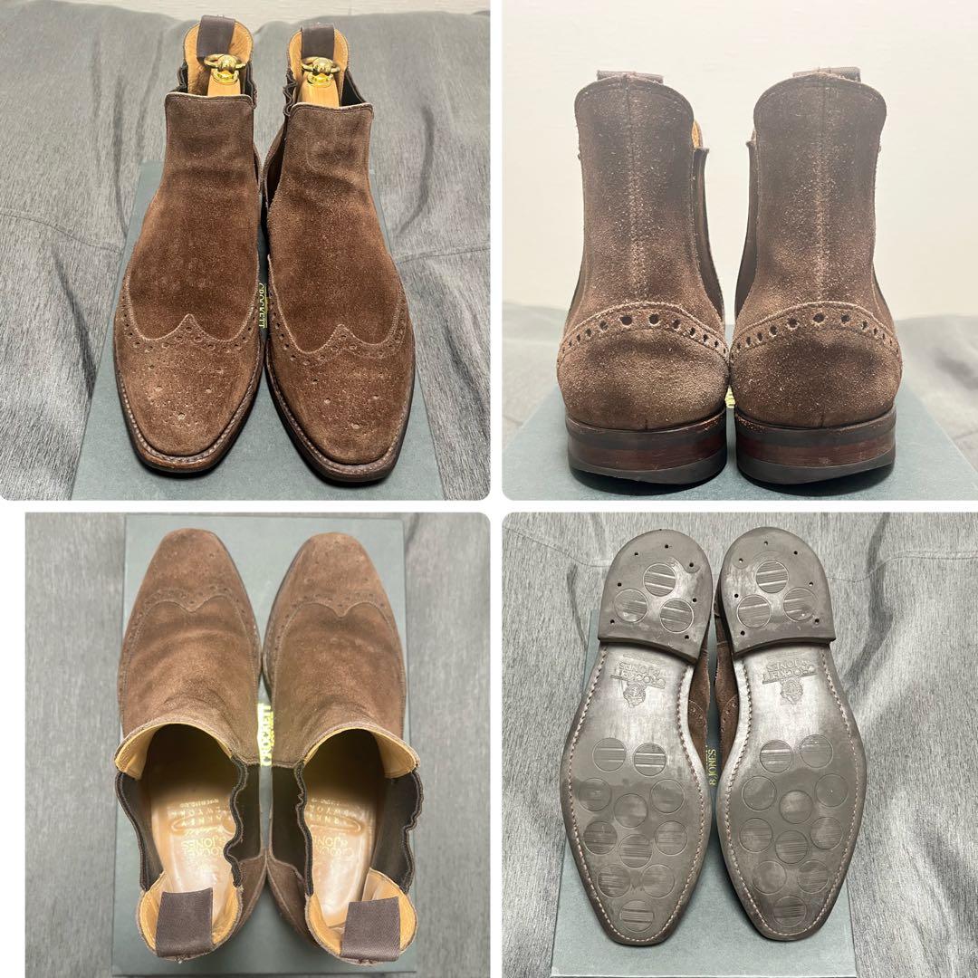 CROCKETT & JONES サイドゴアブーツUK7.0 25.5ブラウン