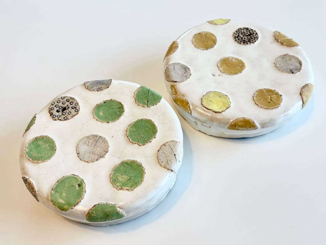 ❤︎期間限定8/5迄：大特価：大人気作家：中田篤さん❤︎ リバーシブル台皿　2個