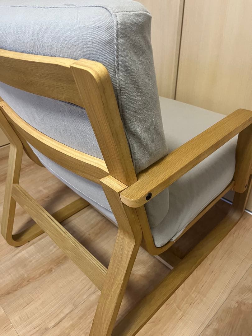 ※〜7日週末限定【超美品】無印オーク材 ソファチェア