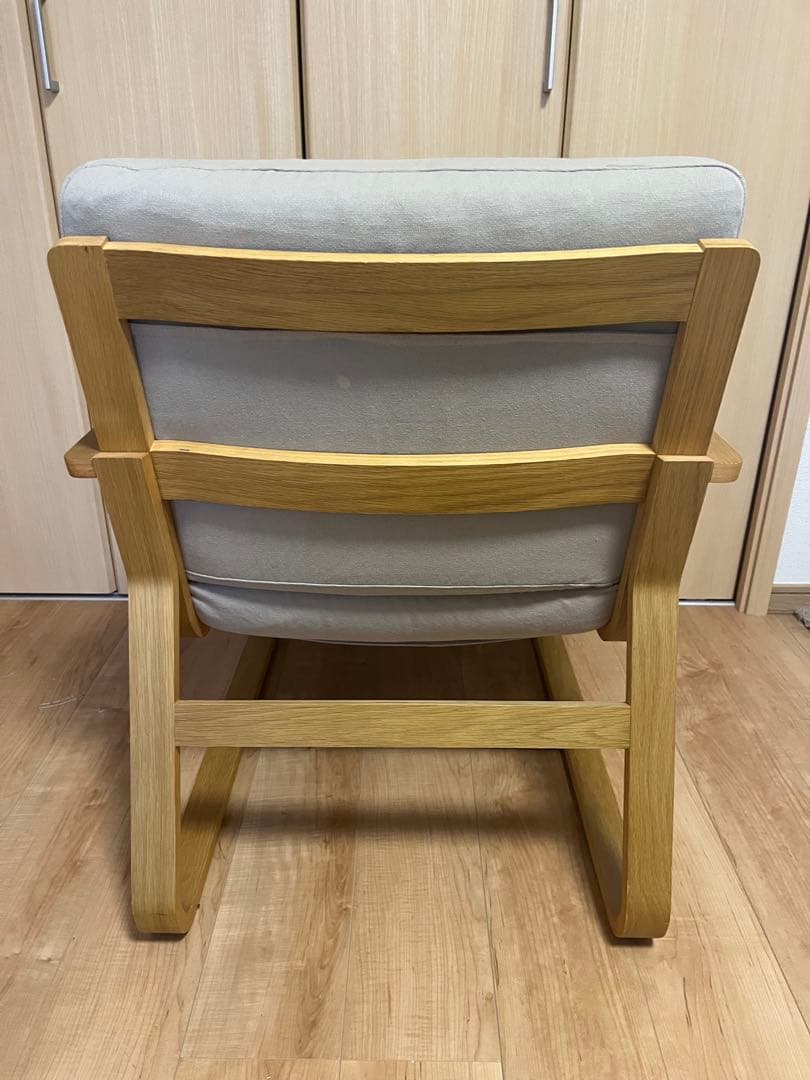 ※〜7日週末限定【超美品】無印オーク材 ソファチェア