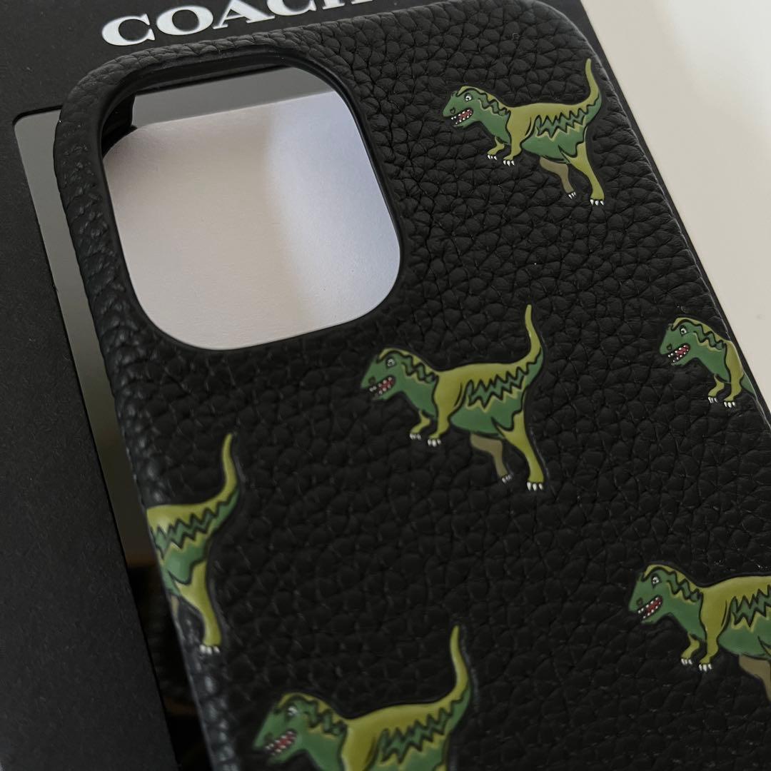 コーチ☆新品☆COACH レキシー iPhone16 ケース/レザー黒