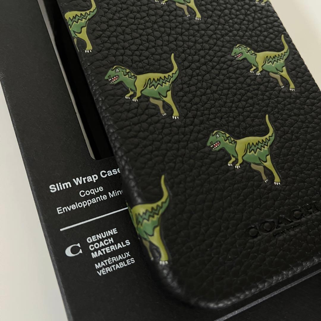 コーチ☆新品☆COACH レキシー iPhone16 ケース/レザー黒